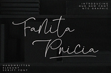 Fanita Pricia - Elegant Script Font