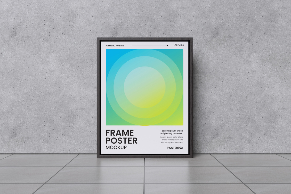 Frame Poster Mockup Bundle Set, an Advertising Mockup by Rielismee (Photo 2 of 5)