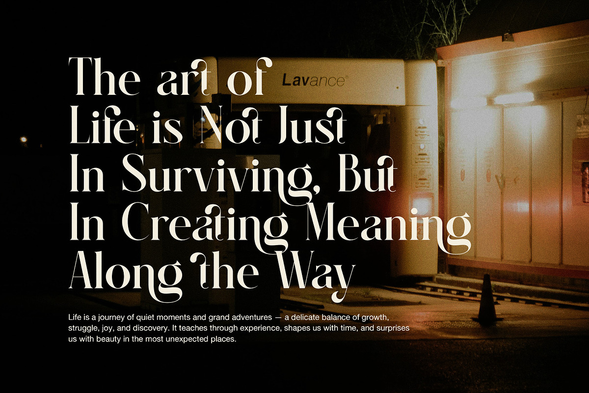 Gafilen Elegant Serif Font, a Serif Font by Graphicxell (Photo 5 of 8)