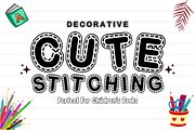 Kids Creative - Stitched Kids Font, a Sans Serif Font by KiddoGlyphs Studio (Thumbnail 2 of 4)