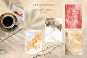 Watercolor abstract autumn set, a Texture Graphic by LeriaArt watercolor (Thumbnail 5 of 5)