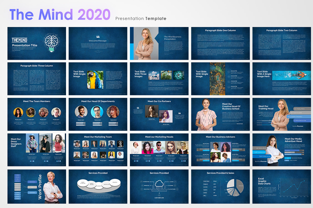 The Mind Power Point Template, a Presentation Template by GraphicBerg (Photo 2 of 5)