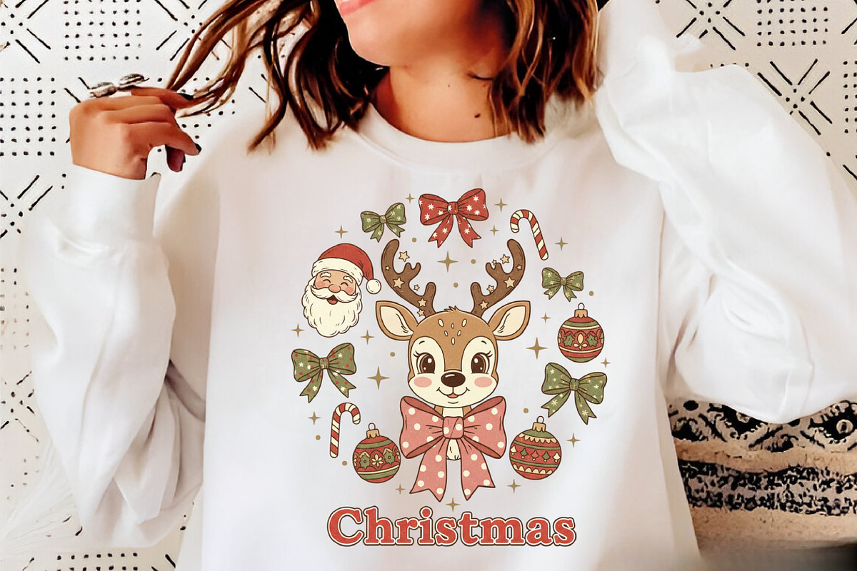 Cute Christmas Reindeer PNG, an Illustration by Libby Wishes (Photo 6 of 6)
