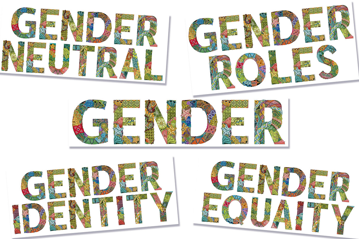 Gender identities zentangle, an Object Graphic by Watercolor fantasy (Photo 5 of 13)