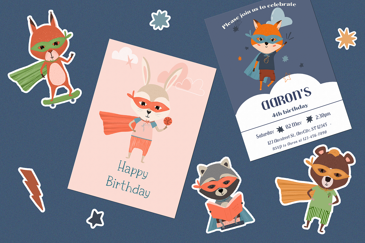 Super-Hero Creator - forest animals, an Animal Illustration by PenguinArtStudio (Photo 8 of 9)