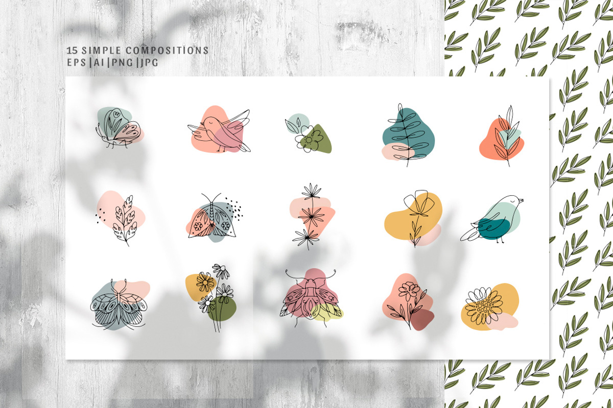 Nature - summer Line Art collection, an Object Graphic by DariSmartArt (Photo 12 of 14)