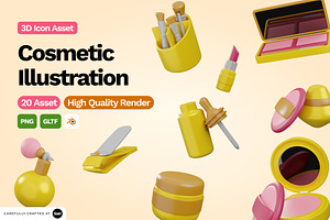 3D Cosmetic Illustration, an Object 3D Model by SLAB! Design