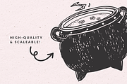 Mystical Clipart, Witchy Doodles, a Seasonal Illustration by The October Creative (Thumbnail 3 of 5)