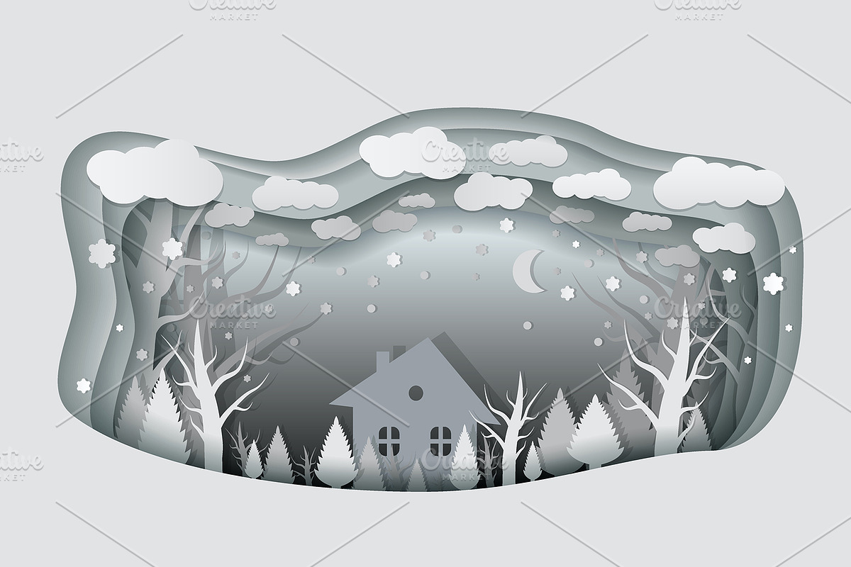 Art design card. Marry Christmas, a Decorative Illustration by PhotoVector