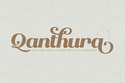 Qanthura | Elegant bold script, a Script Font by Almeera Std (Thumbnail 1 of 12)
