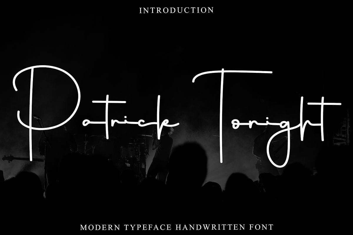 Patrick Tonight, a Handwritten Font by FreshTypeINK (Photo 1 of 8)
