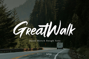 Greatwalk - Hand Sketch Rough Font