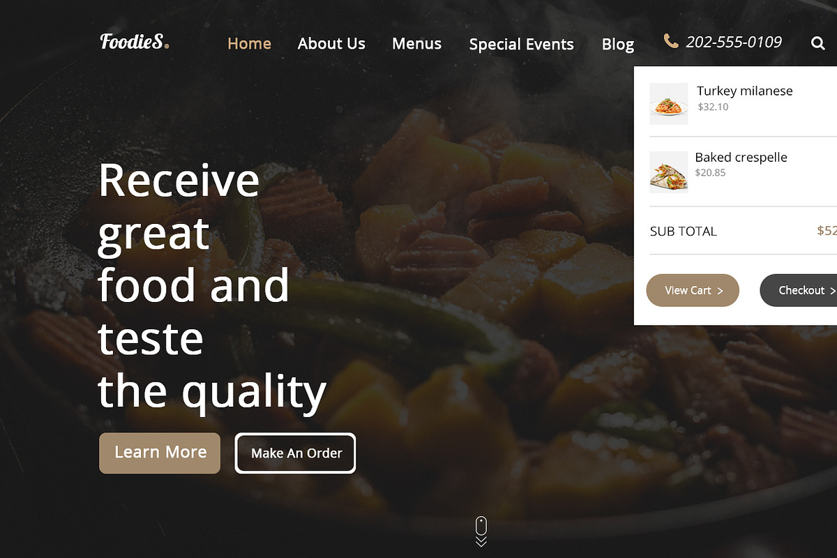 Foodies-Food&Restaurant PSD Template, a Websites & App Template by temRam (Photo 29 of 33)