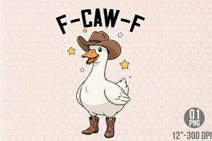 F-Caw-F Sublimation Png, an Illustration by Designking