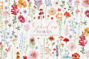 Watercolor Flower -GARDEN WILDFLOWER, a Decorative Illustration by Beigetime