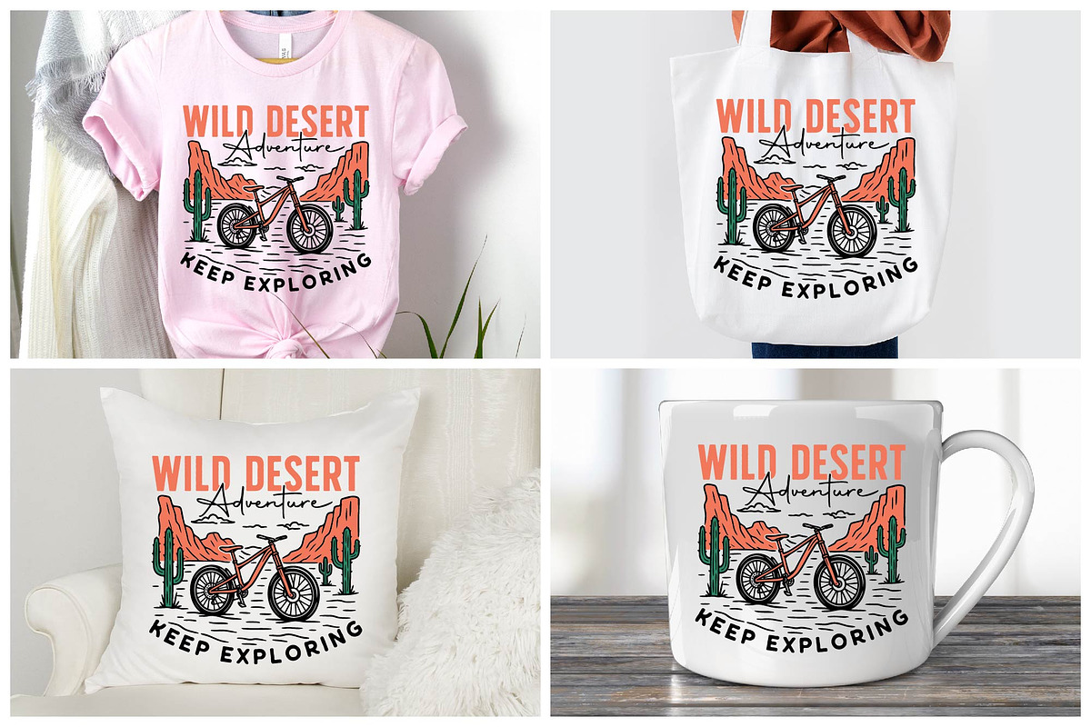 Wild Desert Adventure Bike SVG, an Object Graphic by BeeCraftR (Photo 3 of 4)