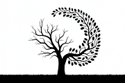 Whimsical Tree Silhouette Spiral, an Object Graphic by jahid234 (Thumbnail 7 of 11)