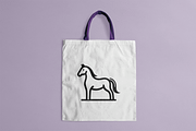 Minimalist Horse Vector Logo, a Branding & Logo Template by Vectorium Studio (Thumbnail 2 of 2)