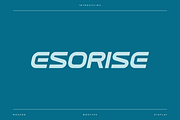Esorise - Modern Sport Typeface, a Font by Letterna (Thumbnail 1 of 4)