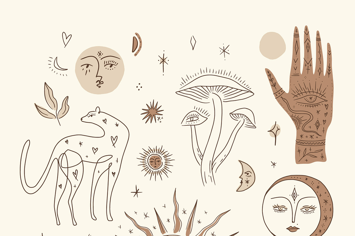 Boho Things Bundle, an Object Illustration by Annie Konst (Photo 2 of 15)