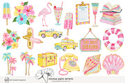 125 vintage holiday clip art, a Seasonal Illustration by Poppy Lane Studio (Thumbnail 7 of 11)