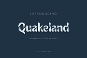Quakeland, a Font by ARToni (Thumbnail 1 of 6)
