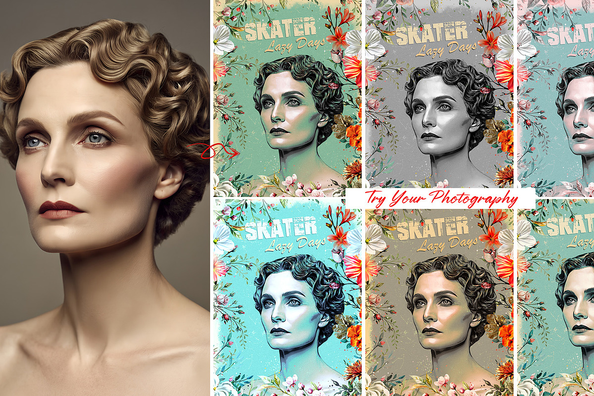 Photoshop Photo Effect Template, an Action Add-On by MRI STUDIO (Photo 2 of 19)