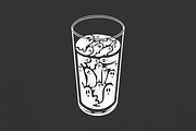 A Glass of Ghosts, a Seasonal Illustration by Mangustudio (Thumbnail 1 of 3)