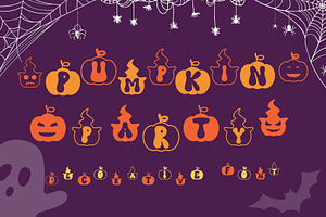 Pumpkin Party Is A Halloween Font