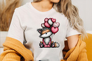 Valentine Valentine Fox Clipart Bund, an Illustration by SVGArt (Thumbnail 6 of 8)