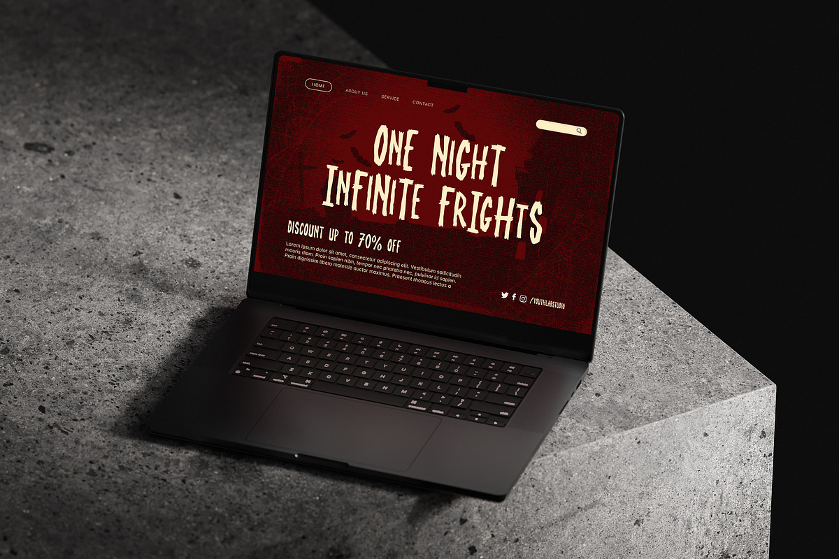 Moonshiver - Horror Display Font, a Handwritten Font by Youthlabs Studio (Photo 7 of 12)