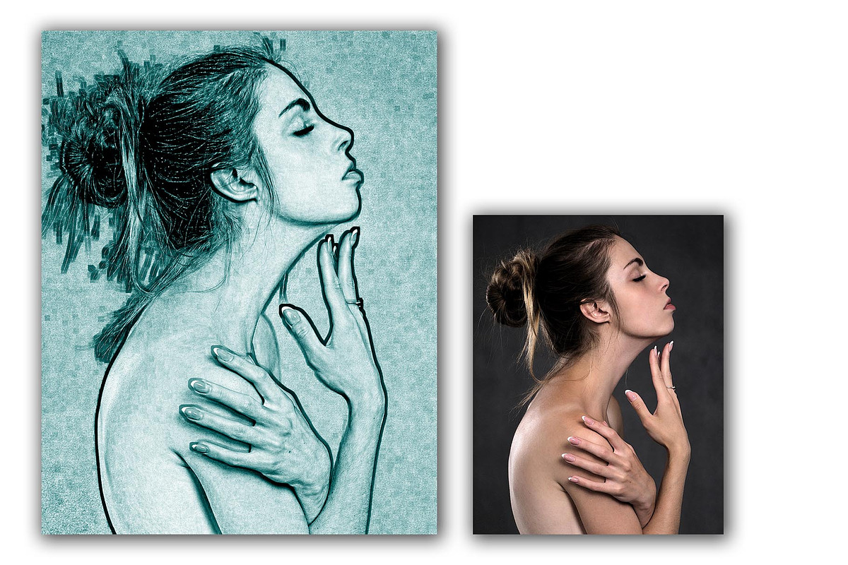Vector Sketch Photoshop Action, an Action Add-On by Jacpot007 (Photo 4 of 6)