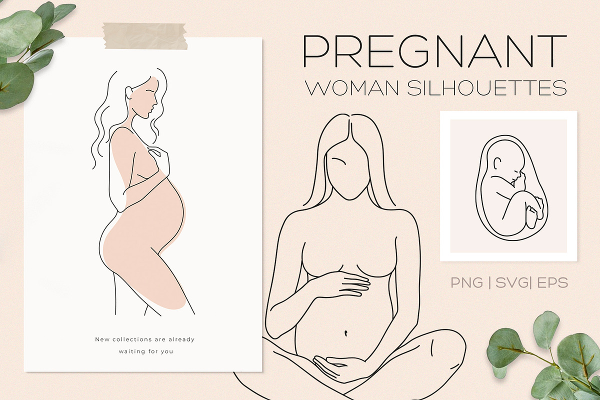 Pregnant & Maternity Woman, a Person Illustration by ms Julia Nova (Photo 1 of 9)