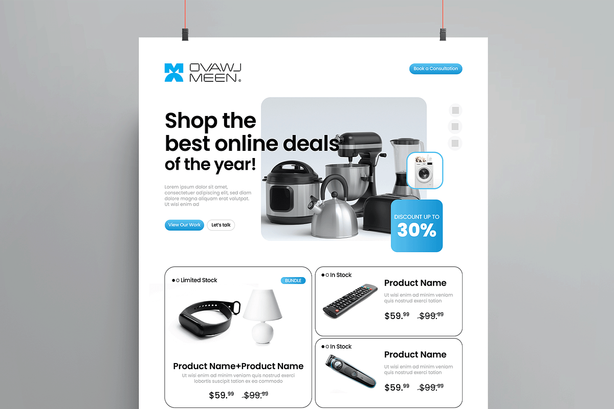 Modern Ecommerce Product Catalog, a Flyer Template by MightyDesign (Photo 2 of 8)