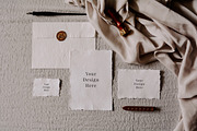 Deckle Edge Stationary Mockup Bundle, a Print Template by Barn Owl Studio (Thumbnail 6 of 16)