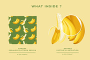 Banana Pattern Design DISC 50% OFF, a Pattern Graphic by Dawnside Graphic (Thumbnail 2 of 6)