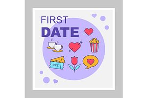 First Date Social Media Posts Mockup