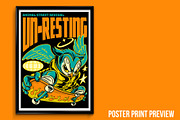 Un-Resting T-Shirt Illustration, an Animal Illustration by badsyxn (Thumbnail 4 of 5)