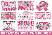 Breast Cancer Sublimation PNG Bundle, an Object Graphic by EllaMaiyaali (Thumbnail 1 of 7)
