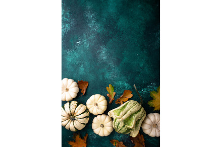 Autumn fall background with pumpkins, a Food & Drink Photo by Yulia Furman