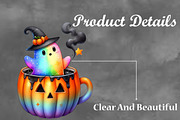 Halloween Hot Cocoa Ghost, a Seasonal Illustration by Craft Nest (Thumbnail 3 of 5)