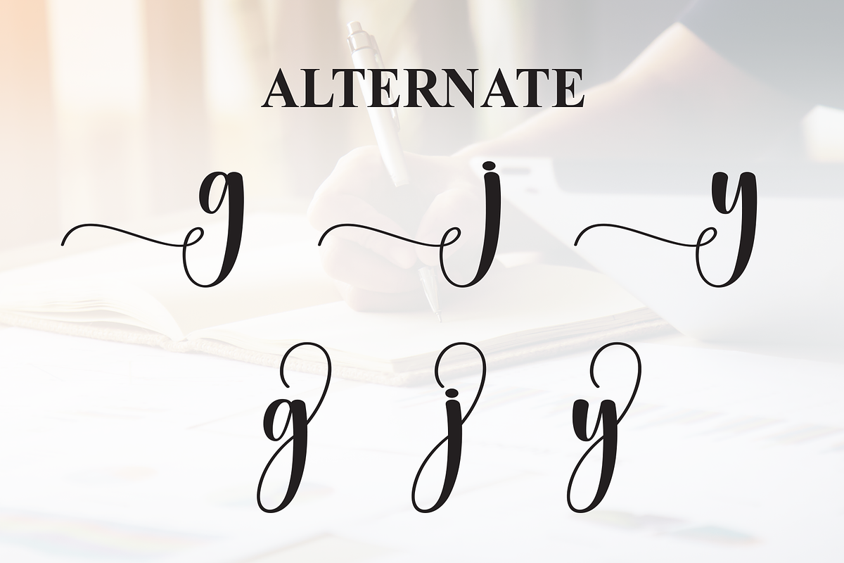 Studying | Script Font, a Handwritten Font by Scratchones (Photo 8 of 9)