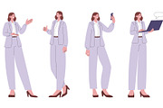 Woman in official suit. Business, a Finance Illustration by Valerie Bodnar (Thumbnail 2 of 3)