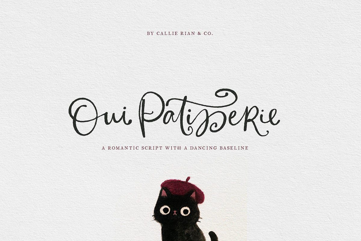 A Romantic Handmade Script, a Script Font by Callie Rian & Co. (Photo 1 of 14)