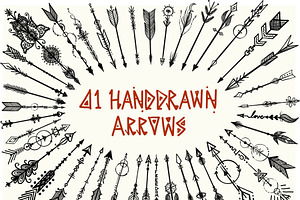 41 Hand Drawn Boho Arrows