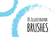 85 Illustrator Brushes, a Brush Add-On by marusdesign (Thumbnail 1 of 4)