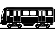 Train and subway silhouette, a Transportation Illustration by abu67222 (Thumbnail 13 of 13)
