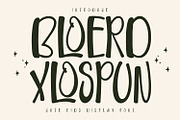 Bloerd Xlospun Cute Kids Display, a Handwritten Font by Maulana Creative (Thumbnail 1 of 8)