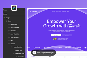 Twizzle - SaaS Startup Landing Page