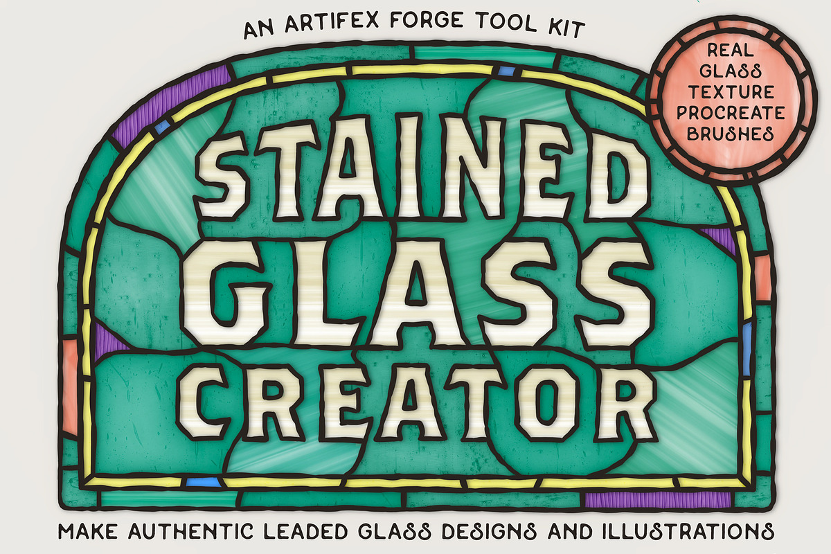 Stained Glass Creator - Procreate, a Brush Add-On by The Artifex Forge (Photo 1 of 13)